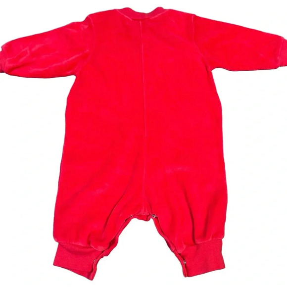 Vintage Hopscotch Santa & Reindeer Baby Sleeper 0-6 Months | Made in Hong Kong - Picture 4 of 4